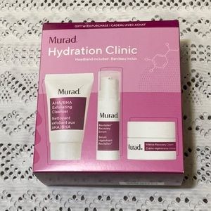 MURAD Hydration Clinic — AHA/BHA Cleanser, Recovery Serum, and Recovery Cream
